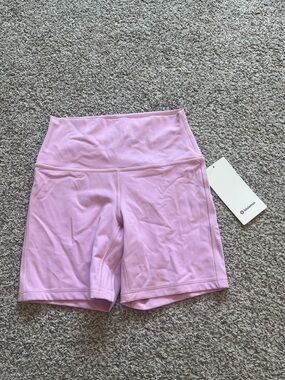 lululemon athletica High-Rise Bike Shorts in Vita Pink